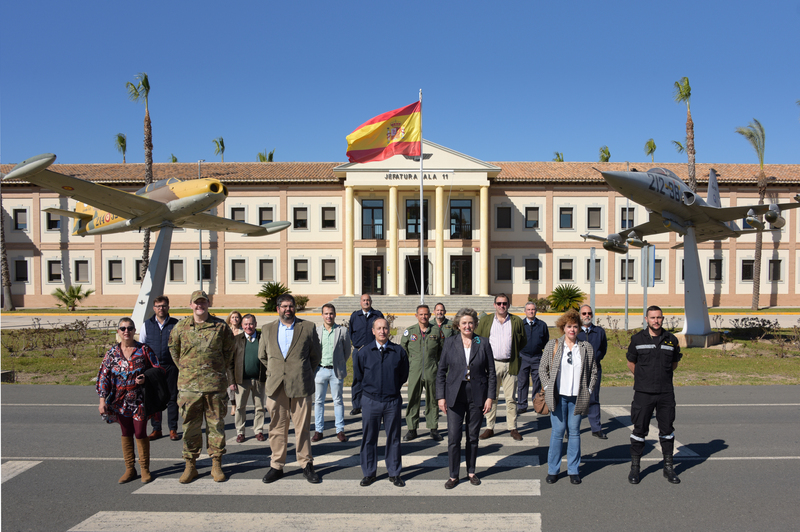 Visita de trabajo de la junta directiva de la Aem a la Base Aérea de Morón